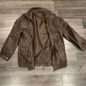 Leather Jacket Women Faux Leather Motorcycle Biker Coat bomber jacket